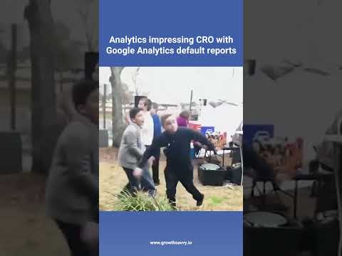 Analytics impressing CRO with Google Analytics default reports #shorts