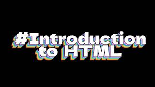 #html series