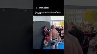 Conor McGregor was NOT going easy on these young fighters 😳. #ufc #mma #conormcgregor