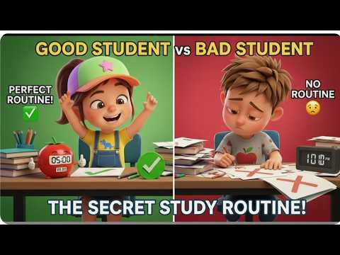 Good Student vs Bad Student: The PERFECT Student Routine! 🎯⏰