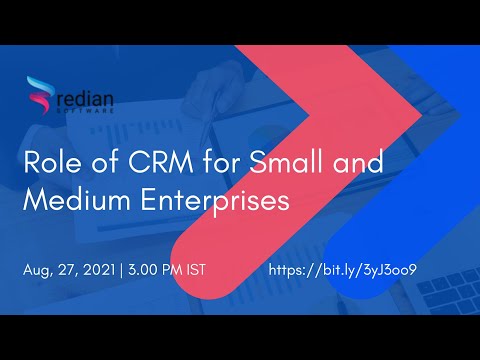 Role of #CRM For Small and Medium Enterprises