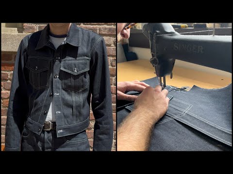 Sewing a Vintage Inspired Selvedge Denim Trucker Jacket