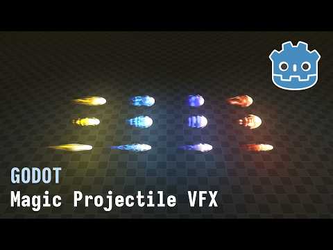 Godot Magic Projectile VFX | Showcase