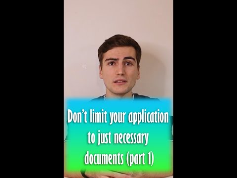 Don't limit your University application to just necessary documents Part 1 #shorts #studyingermany