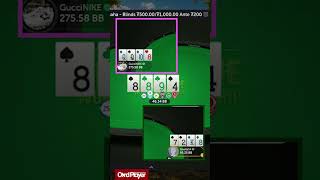 GucciNIKE vs. Giselle54 at 500/1000 Heads Up PLO: Trips vs. Trips #highstakespoker #potlimitomaha