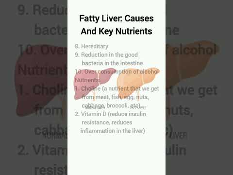 Fatty Liver: Causes And Key Nutrients #healthiswealth #health #healthy #fattyliver #fatty_liver