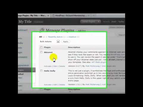 Introduction to Wordpress Plugins - (23) WP Plugins - Wordpress Video Tutorials.