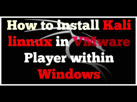 How to install kali linux in VMware (Within windows)