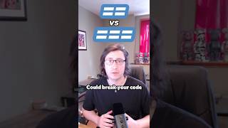 Double vs Triple Equals - What's the Difference? #learntocode #programming  #javascript
