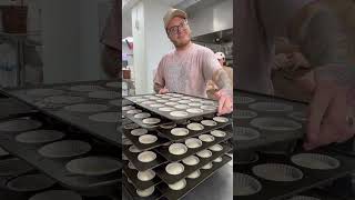 2,500 cupcakes 🤯 🤯 come back for part 2 #bakerylife #cupcakes