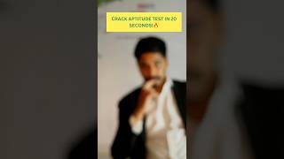 AptitudeTest #PlacementTips #Shorts #CampusPlacement #AptitudeTricks #JobInterviewTips #shorts #reel