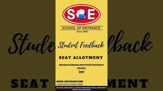 Student Feedback #SCHOOLOFENTRANCE #SOE