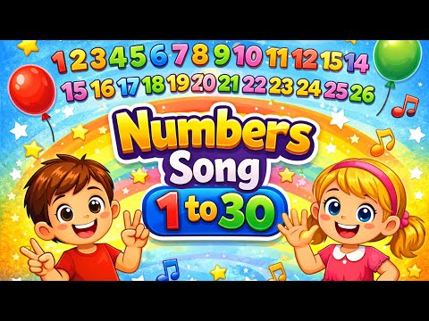 Numbers Song 1 to 30 for Kids | Counting Numbers | Preschool Learning | Happy Parts Kids