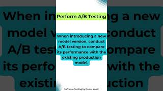 Perform A/B Testing #softwaretesting #machinelearning
