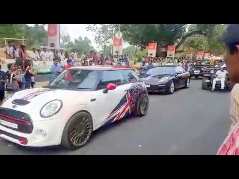 Republic day celebration, Bikes and Cars rally in India.