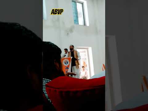 ABVP leader forces. #swadeshi jagran manch#abvp/Hd jain collge ara