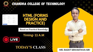 HTML (Form design, and practice)| By Rajat Sir | 2025 | #ai #html #webdesign 