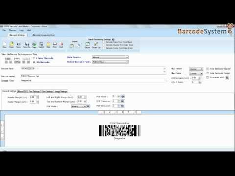 How to save designed barcode label in different file formats