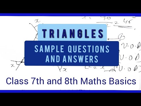 🔺Learning Triangles - Sample questions with answers for better understanding🔺