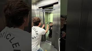 Challenge yourself to give the middle finger to passerby #funny #crazy #fyp