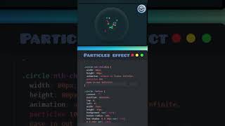 Create a mesmerizing animated glass ball particles effect using just HTML and CSS! #webdevelopment