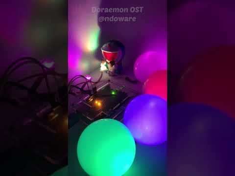 Doraemon Theme Song by Arduino - Buzzer + LED Color #shorts