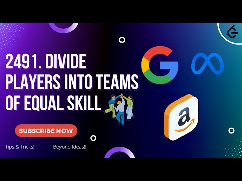 Divide Players into Teams of Equal Skill | Leetcode 2491 | Python | Hashmap