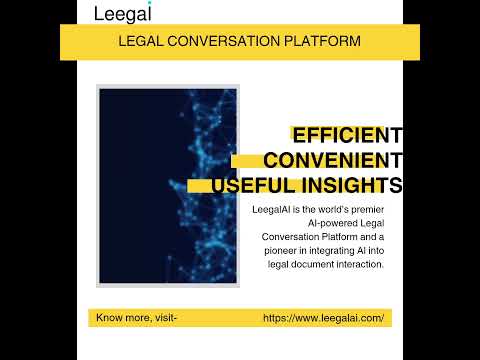 Legal conversation platform  #legal #innovation #ai #technology #growingbusinesses #leegalai