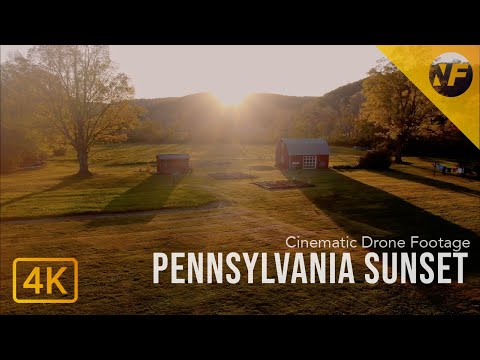 Pennsylvania Sunset | 4K Drone Flyover | DJI Cinematic Short