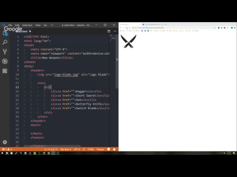 HTML header And nav Elements