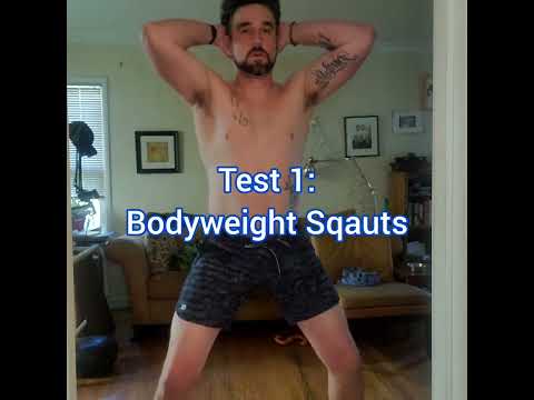 39th bday strength test 1 of 4: Bodyweight Sqauts #strength #calithenics #health #gettingolder