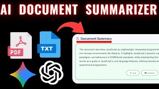 Build AI Document / PDF Summarizer 2026 | AI SaaS Project