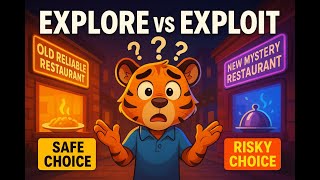 Explore vs Exploit Explained | Try Try Tiger’s Big Food Dilemma!