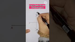 Perpendicular Bisector of a Line Segment | perpendicular bisector #maths #construction