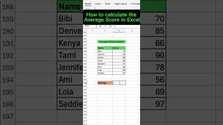 Excel Hacks: Calculate Average Score (with a Twist!)