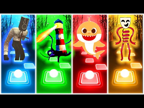 SoundMen 🆚 Lighting House Head 🆚 Grand Ma Shark 🆚 Gangle ▶️ Tiles Hop