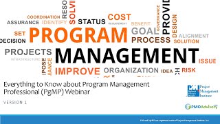 Everything About PgMP (Program Management Professional - Webinar Version - March 2019)