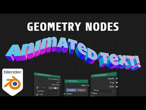 Make AWESOME Text Animations With Geometry Nodes - Blender Tutorial