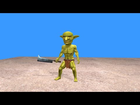 Low Poly 3D Goblin Model