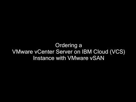 IBM Cloud for VMware Solutions   Ordering VCS