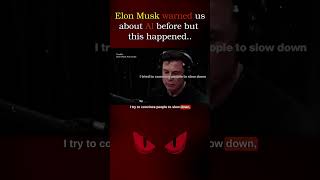 Elon Musk warned us about AI before but this happened #chatgpt #ThenItGotWeird #ai #openai #science