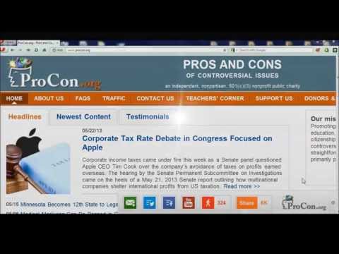 Video Tour: ProCon.org