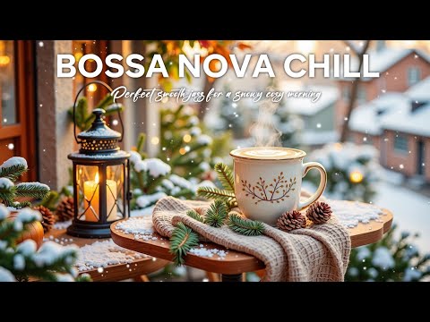 Smooth Jazz | Cozy Coffee Morning & Snowy Winter Vibes | Relaxing Bossa Nova Study Focus