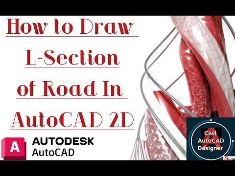 How to Draw L- Section of Road in AutoCAD 2D