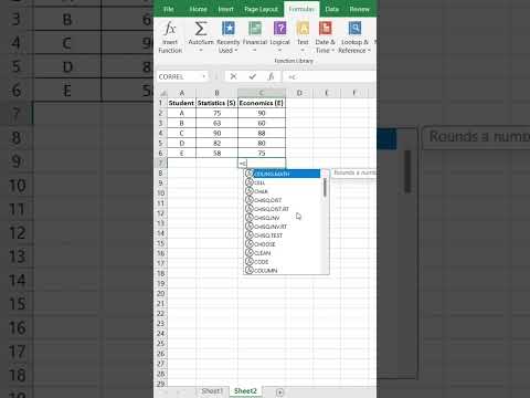 Correlation Part2  #excel  #productivityhacks #excelfunction #tutorial #excelsolutions #statistics