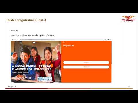 PSSCIVE/CBSE Employability skills - Student Login Creation - Hindi