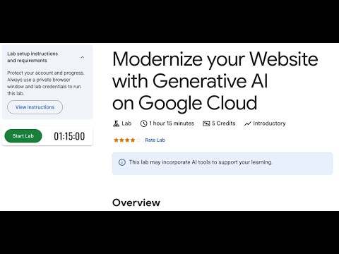 Website Modernization with Generative AI on Google Cloud