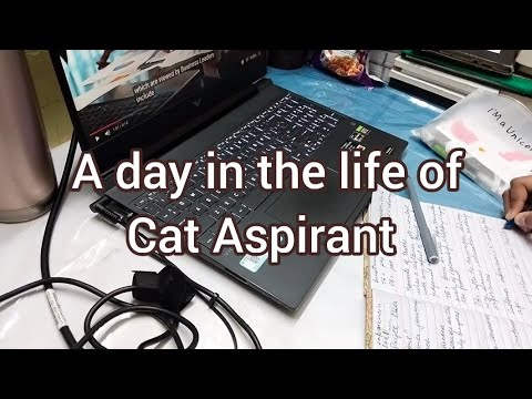 A day in the of a CAT Aspirant || Studying 6+ hours along with college|| Wake up early!