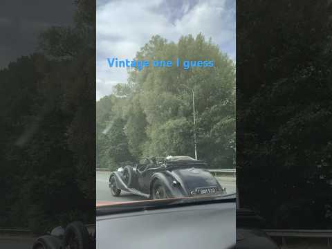 Vintage car on the road