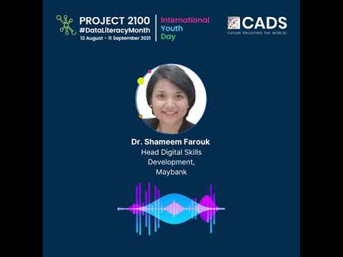 Demand & Growth of Data Professionals w Dr Shameem Farouk Head of Digital Skill Development Maybank